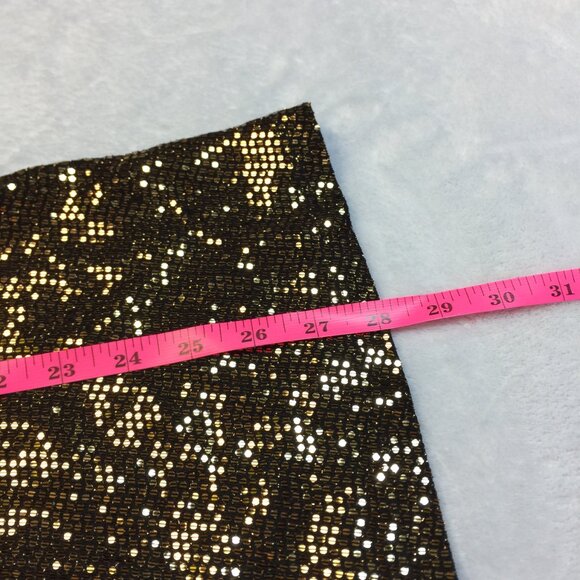 Torrid Cami Tank Top 2X Womans Plus Black Gold Sequin Sleeveless Holiday Sparkle - Picture 10 of 15